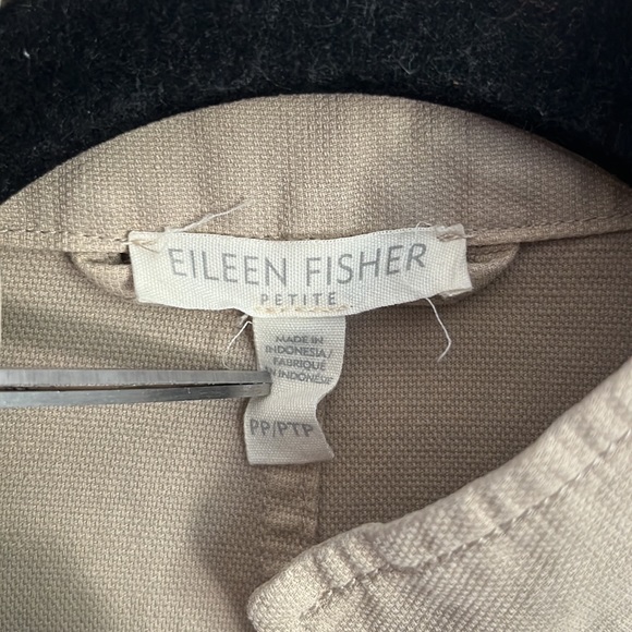 Eileen Fisher Organic Cotton Hemp Stand Collar Jacket - Picture 2 of 10